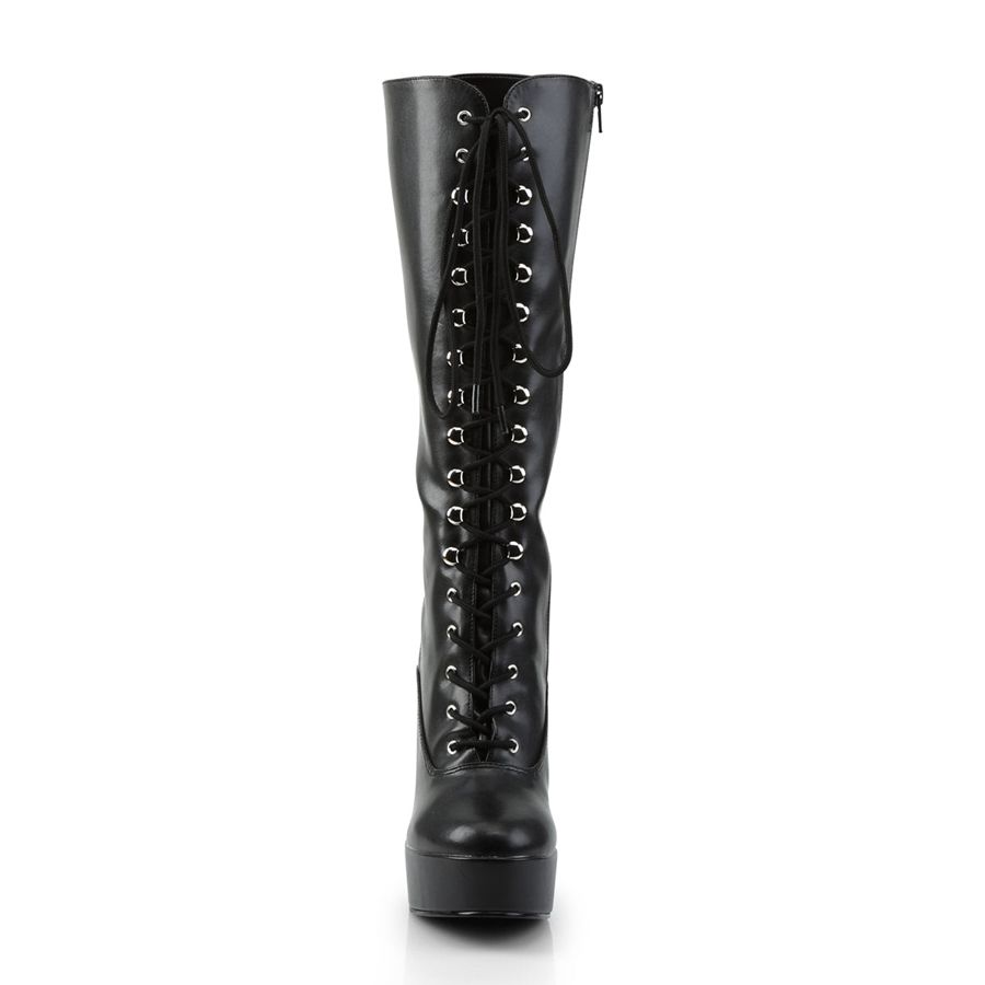 Women's Pleaser Electra-2020 Knee High Boots Black | 048JAYMQZ