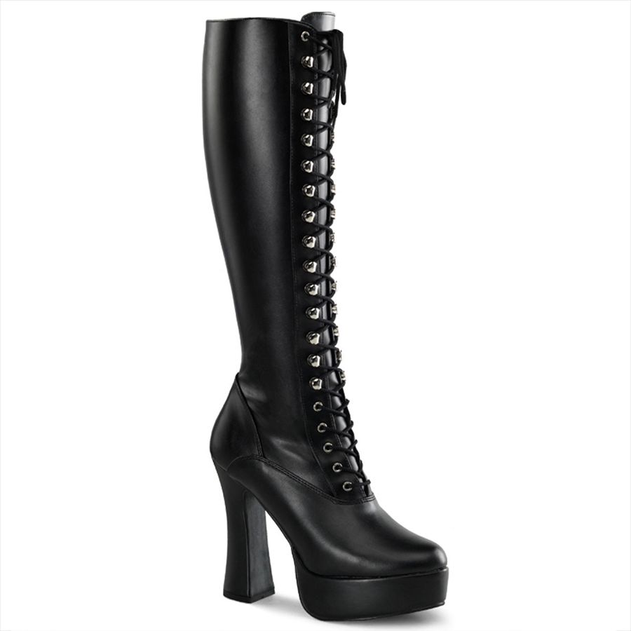 Women\'s Pleaser Electra-2023 Knee High Boots Black | 702TUZYQD