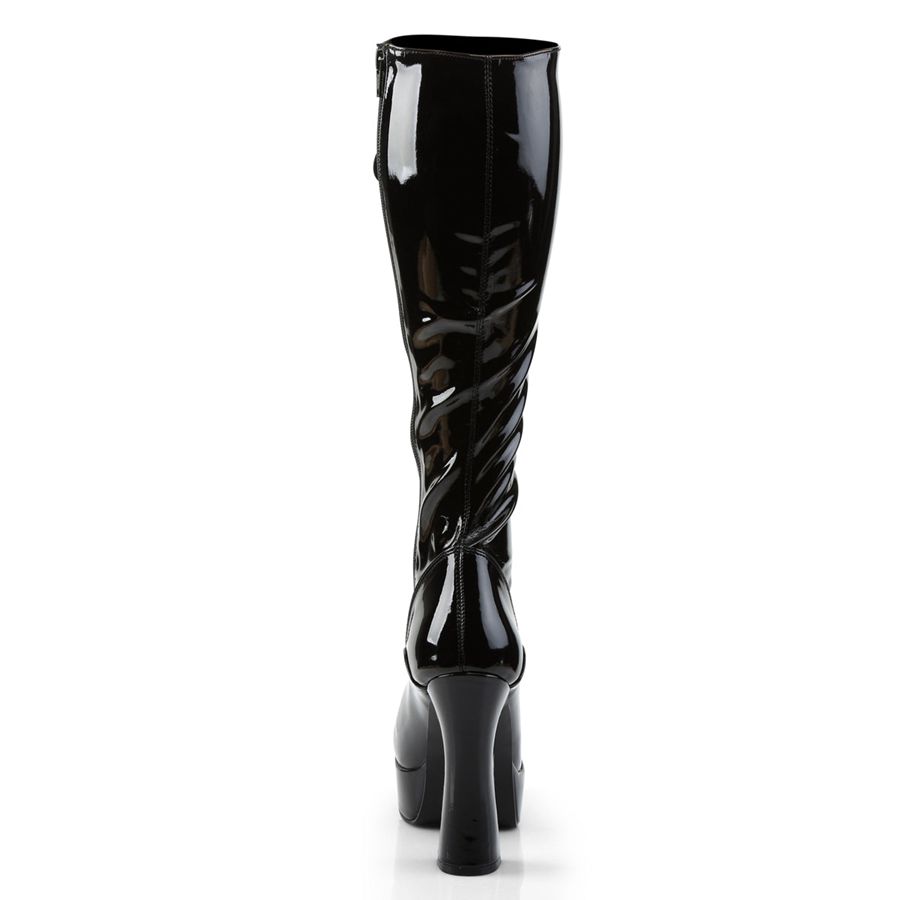 Women's Pleaser Electra-2023 Knee High Boots Black | 895ATNLHI