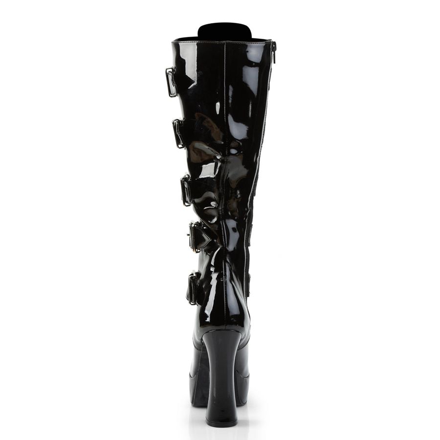 Women's Pleaser Electra-2042 Knee High Boots Black | 648CUNALK