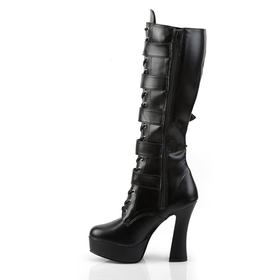 Women's Pleaser Electra-2042 Knee High Boots Black | 671HRAPKD