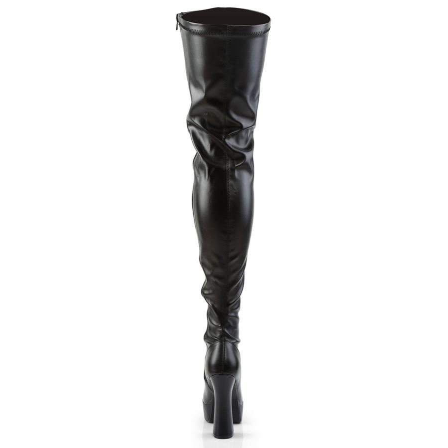 Women's Pleaser Electra-3000Z Thigh High Boots Black | 652HKOWBD