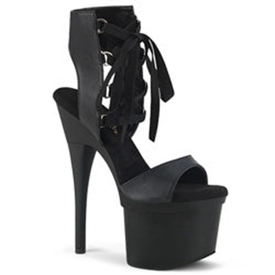 Women's Pleaser Esteem-700-14 Heels Black | 859USFNHB