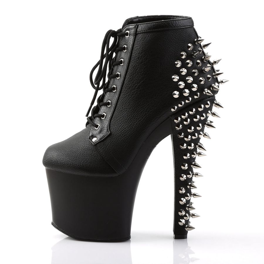 Women's Pleaser Fearless-700-28 Ankle Boots Black | 843HLQOXN