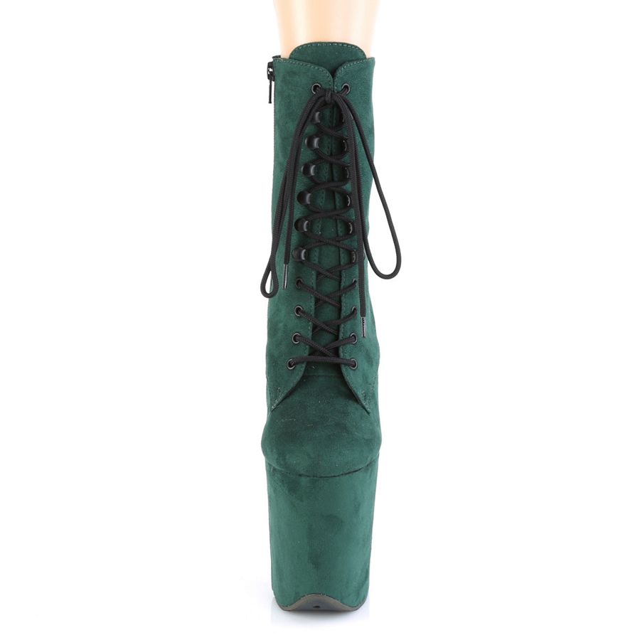 Women's Pleaser Flamingo-1020FS Ankle Boots Green | 103QCVAET