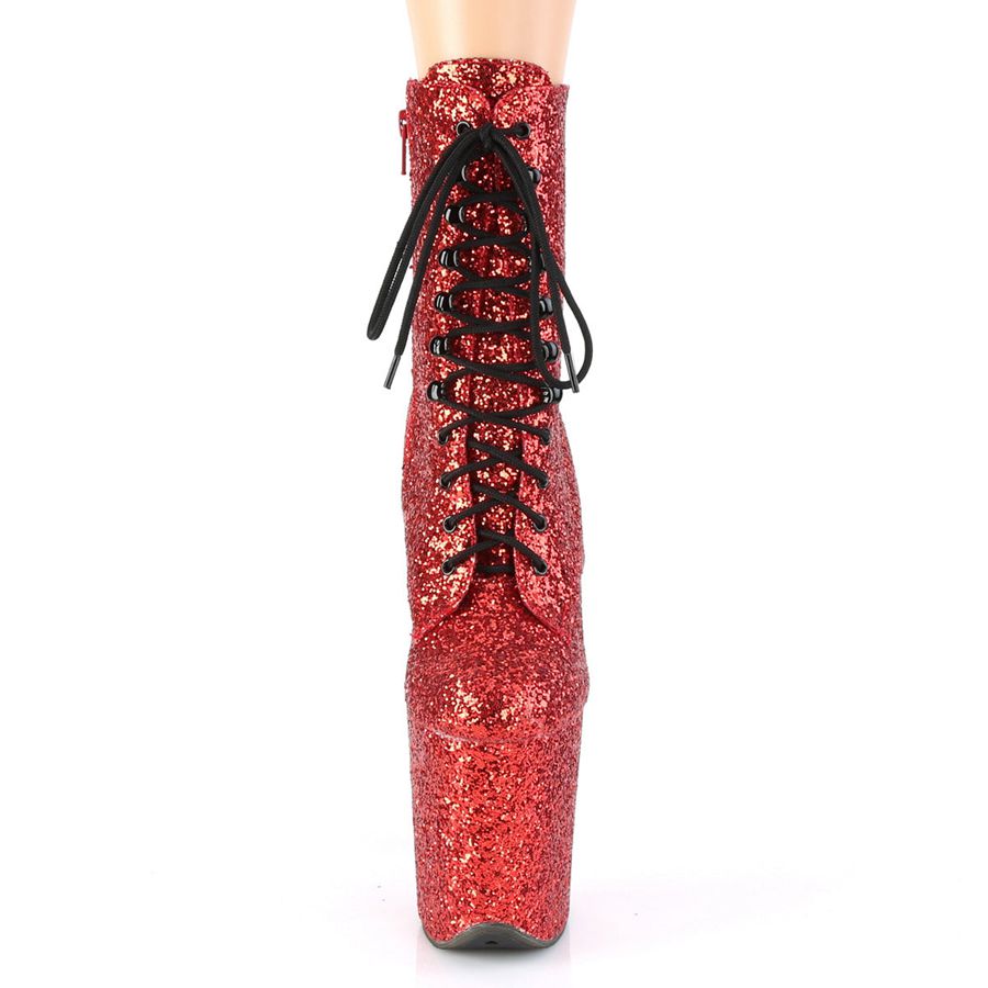 Women's Pleaser Flamingo-1020GWR Ankle Boots Red | 860CAVOIF