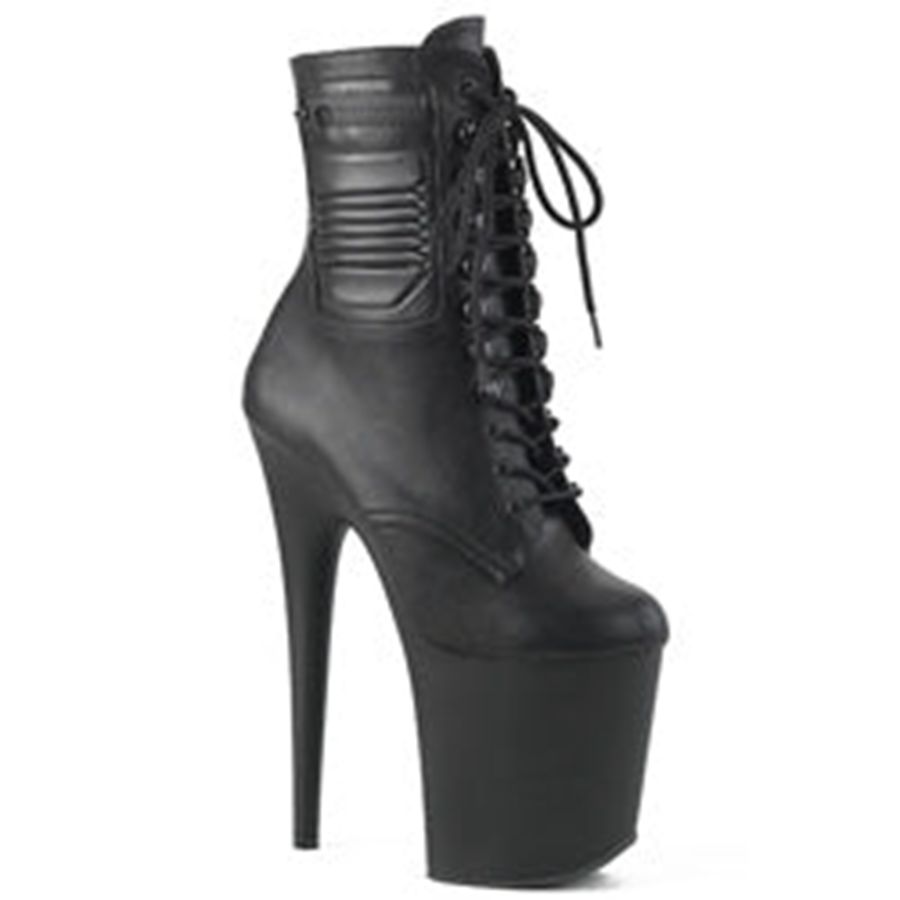 Women's Pleaser Flamingo-1020PK Ankle Boots Black | 879WRODMG