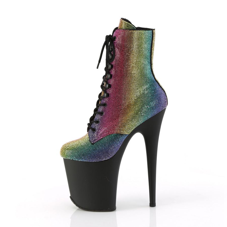 Women's Pleaser Flamingo-1020RS Ankle Boots Multicolor | 697ZPQUDO