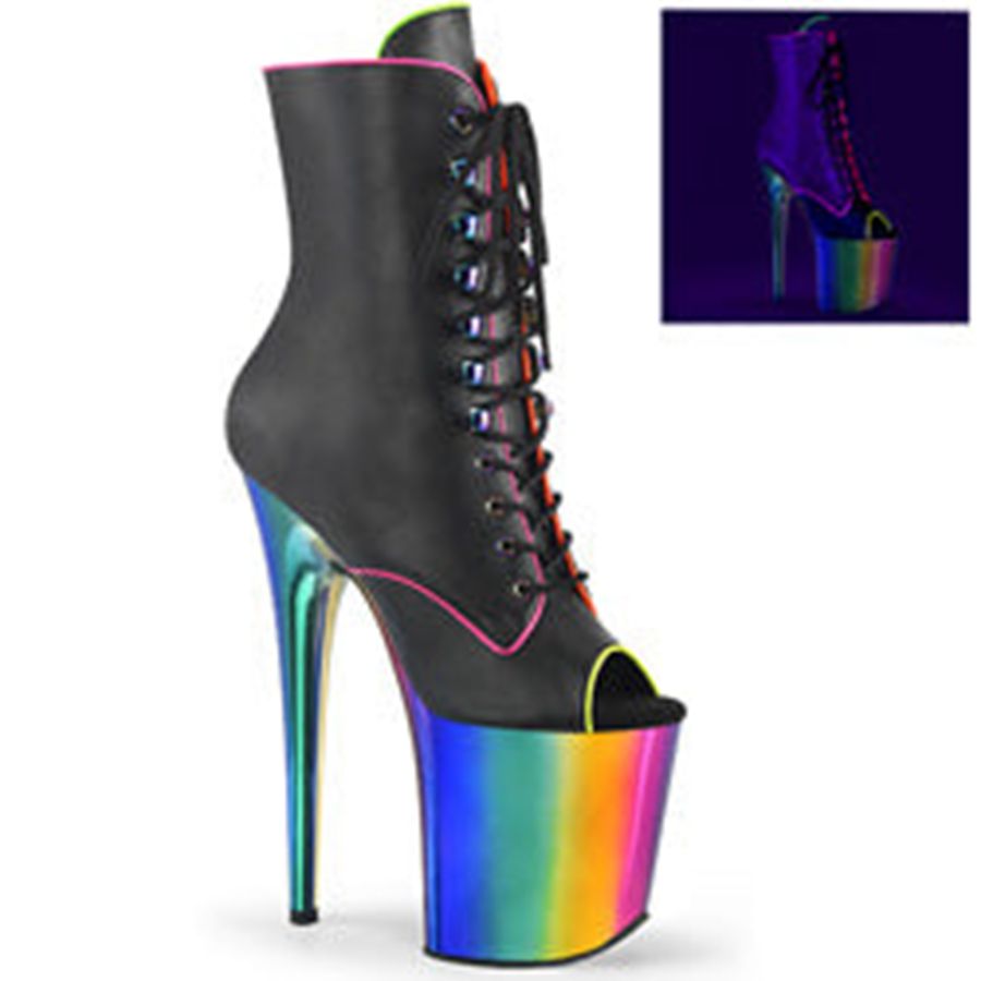 Women's Pleaser Flamingo-1021RC-02 Ankle Boots Multicolor | 423UMJYTG