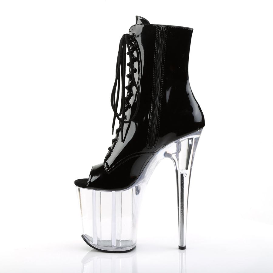 Women's Pleaser Flamingo-1021 Ankle Boots Clear | 541IFEJBV