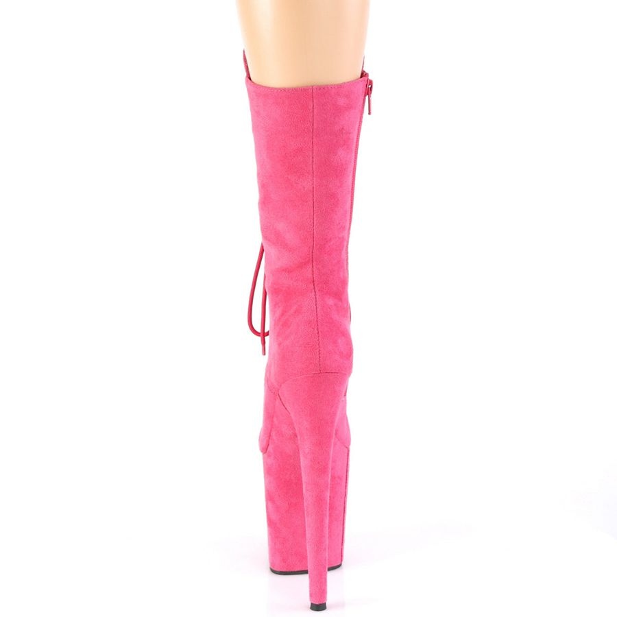 Women's Pleaser Flamingo-1050FS Mid-Calf Boots Pink | 126EFKSNO