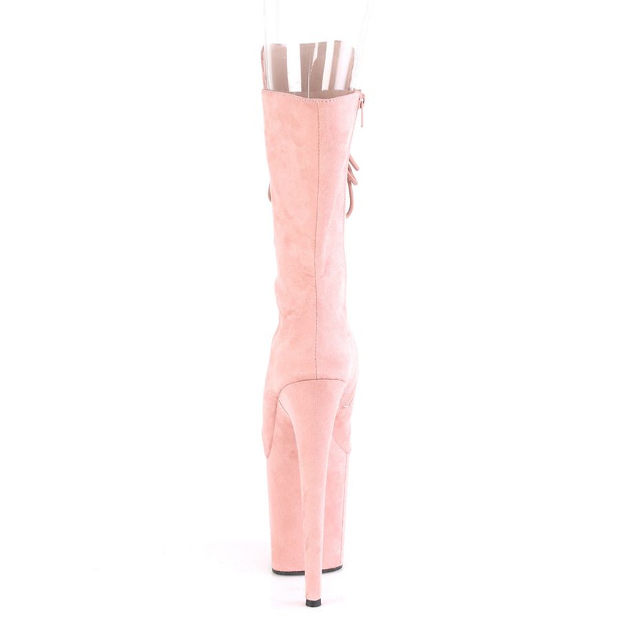 Women's Pleaser Flamingo-1051FS Mid-Calf Boots Pink | 428FDZVBX