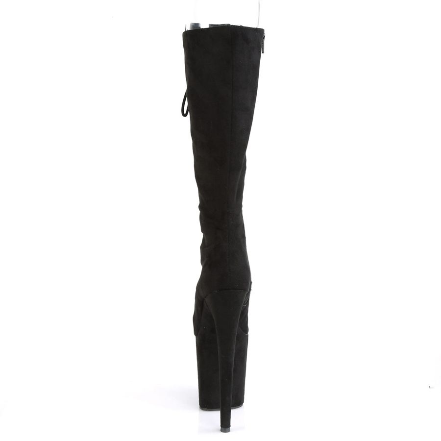 Women's Pleaser Flamingo-2051FS Knee High Boots Black | 109JVYQDI