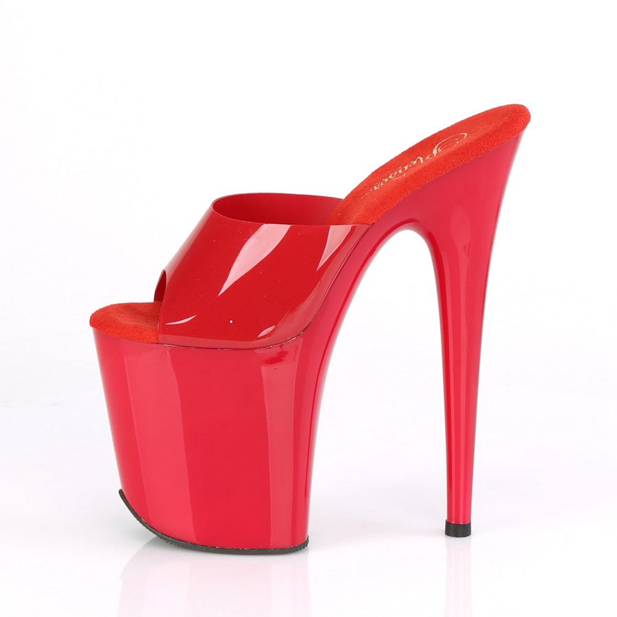 Women's Pleaser Flamingo-801N Platform Sandals Red | 627STEIDQ