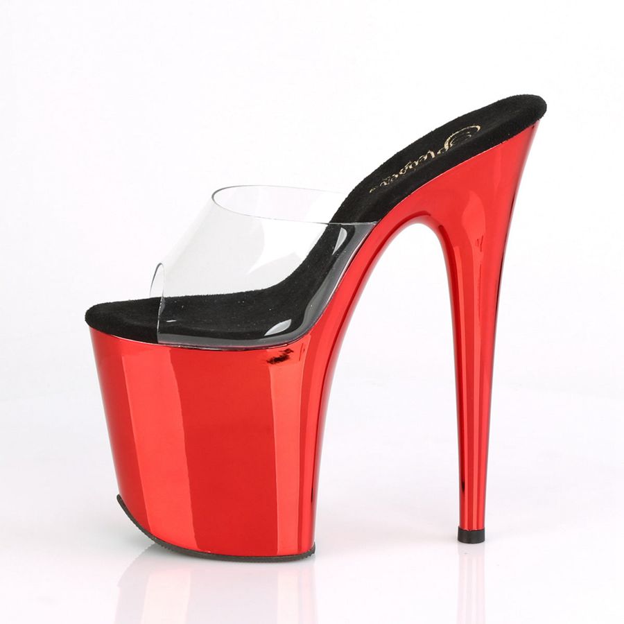 Women's Pleaser Flamingo-801 Platform Sandals Red | 206RHWGFS