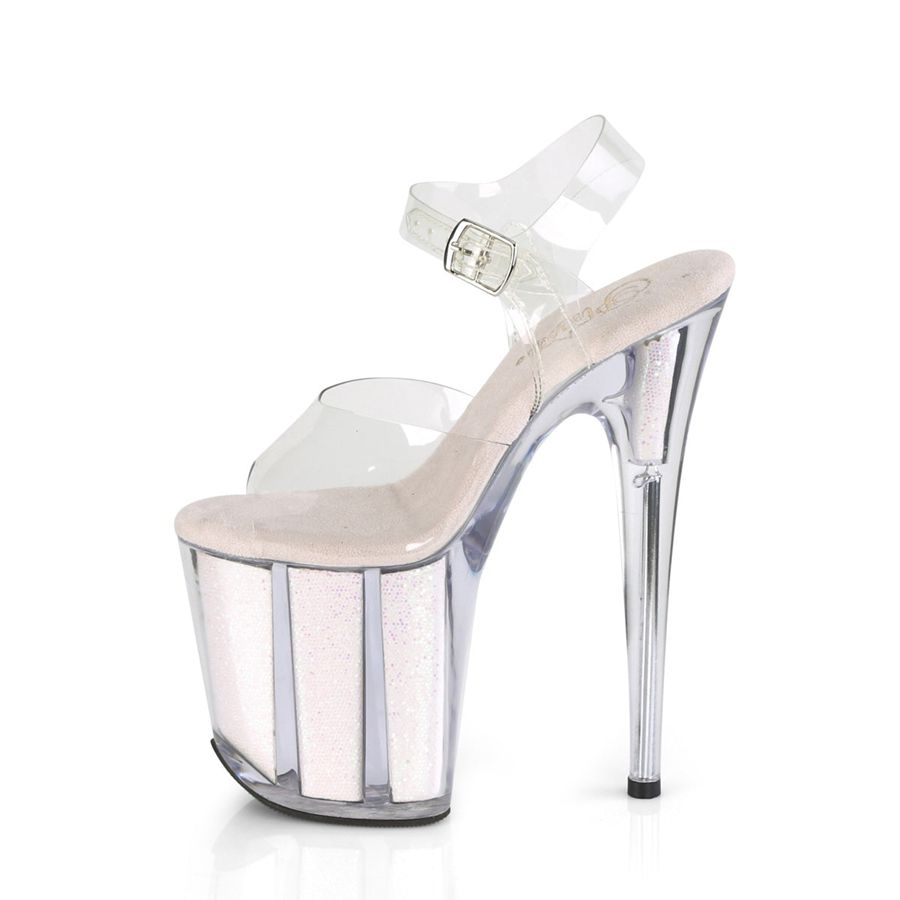 Women's Pleaser Flamingo-808G Ankle Strap Sandals Pink | 679ZGWKSQ