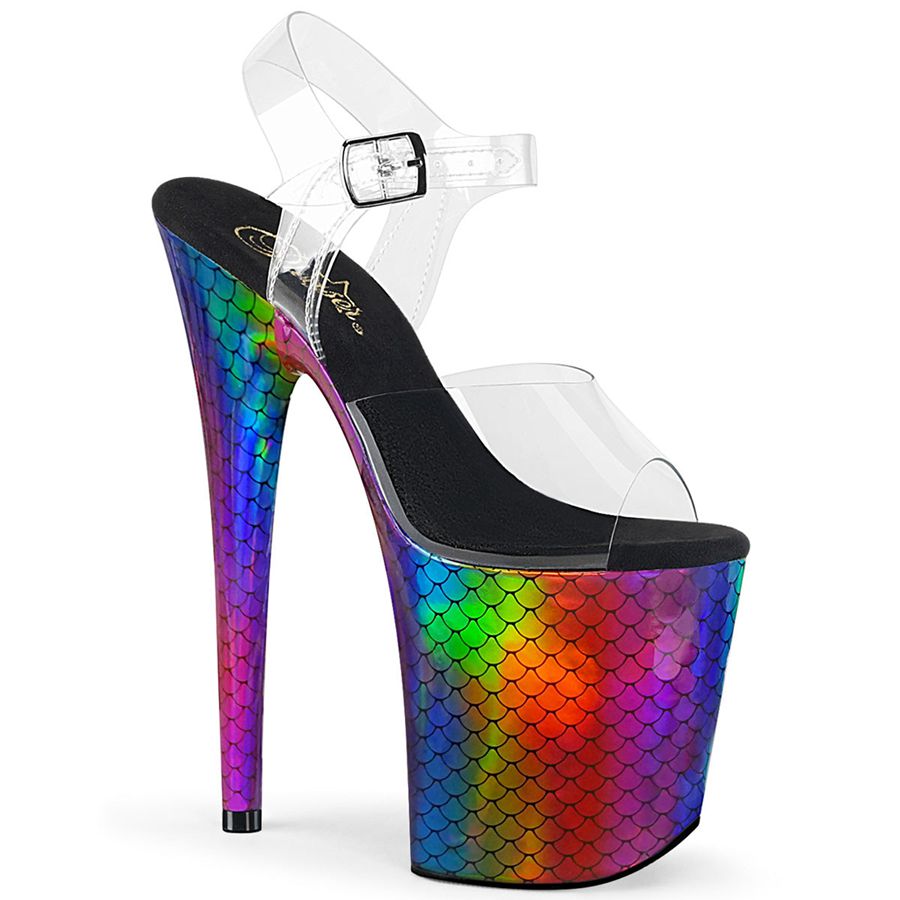 Women\'s Pleaser Flamingo-808WR Ankle Strap Sandals Multicolor | 560VPHWBO