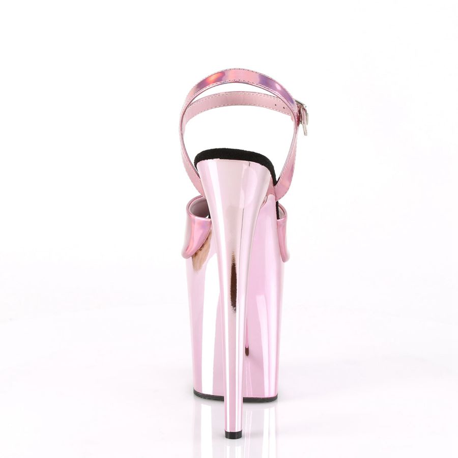 Women's Pleaser Flamingo-809HG Ankle Strap Sandals Pink | 765ULDRTN