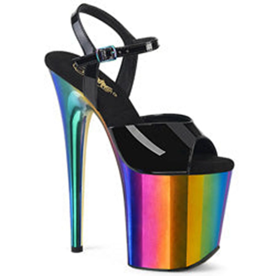 Women's Pleaser Flamingo-809RC Ankle Strap Sandals Multicolor | 684SGQUAR