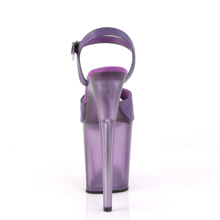 Women's Pleaser Flamingo-809T Ankle Strap Sandals Purple | 248FZPLVM