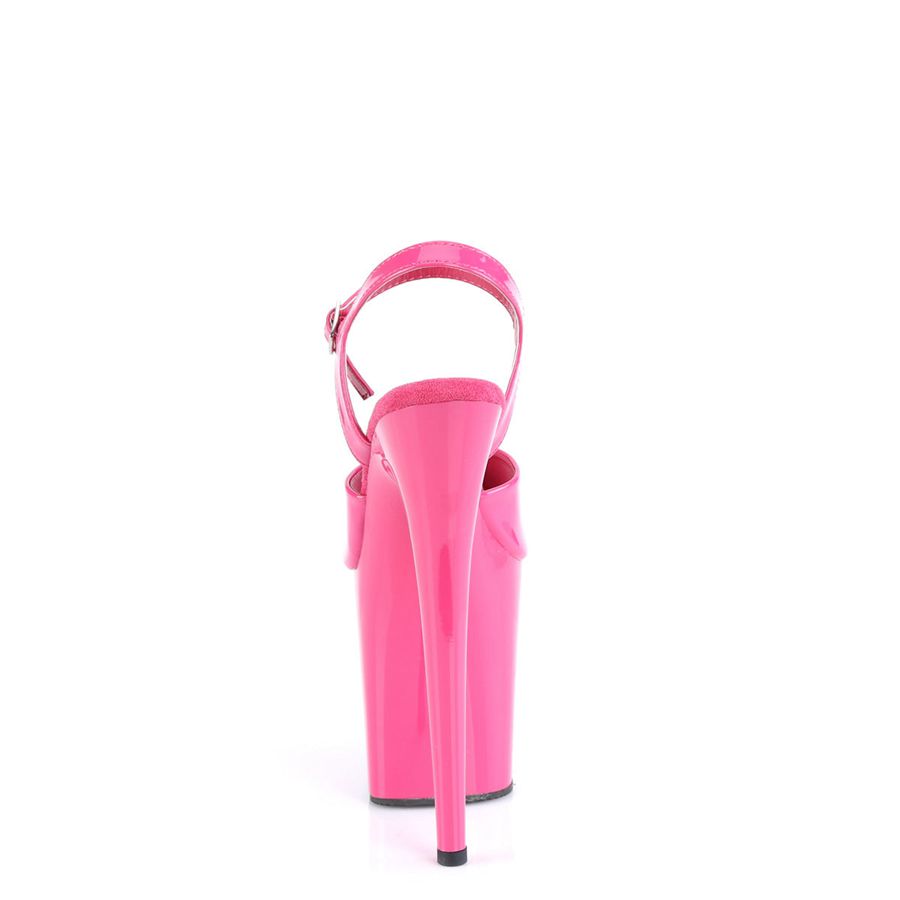 Women's Pleaser Flamingo-809 Ankle Strap Sandals Pink | 329UEQBTW