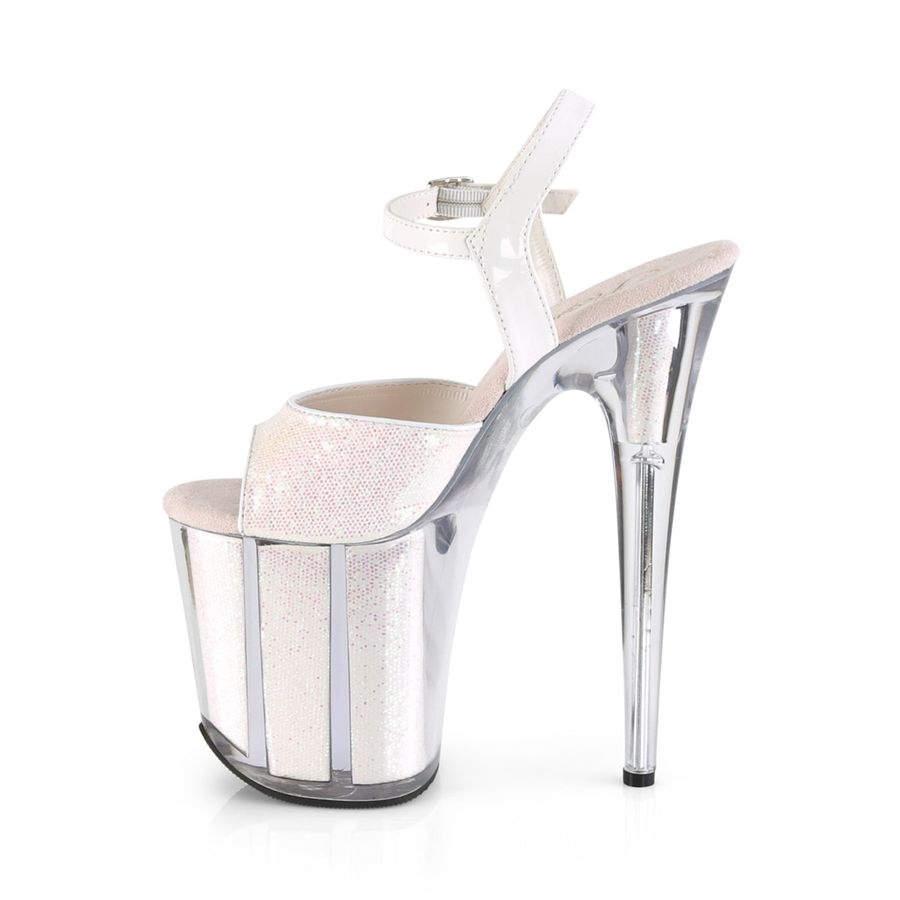 Women's Pleaser Flamingo-810G Ankle Strap Sandals Pink | 937MYPJEF