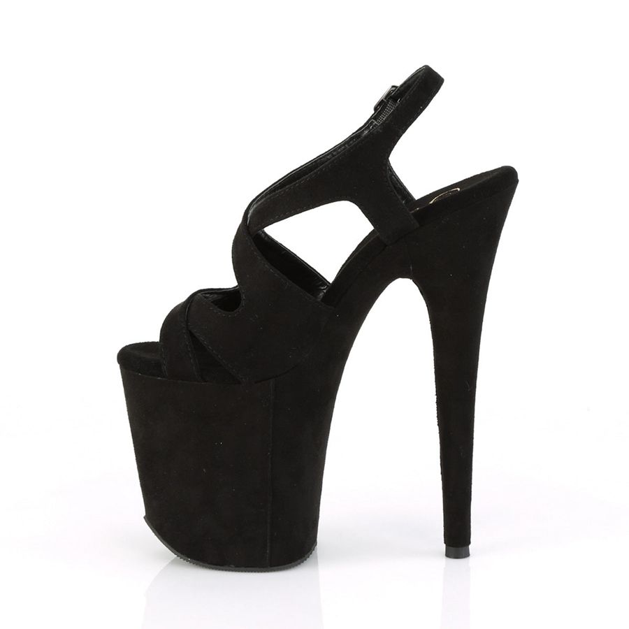 Women's Pleaser Flamingo-831FS Heels Black | 716QATBEN