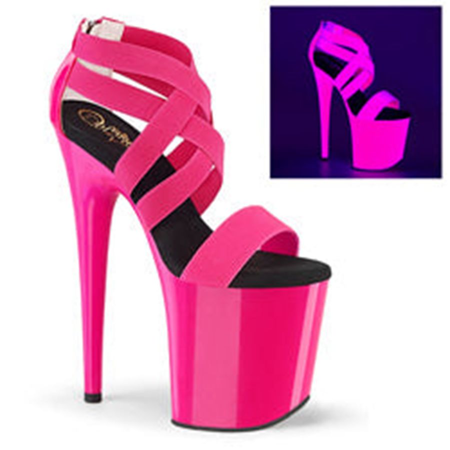 Women's Pleaser Flamingo-869UV Heels Pink | 670SXVHZM