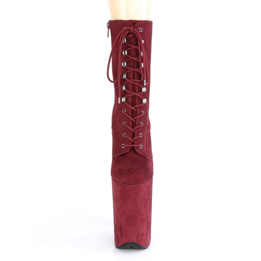 Women's Pleaser Infinity-1020FS Ankle Boots Burgundy | 253GEYOQX