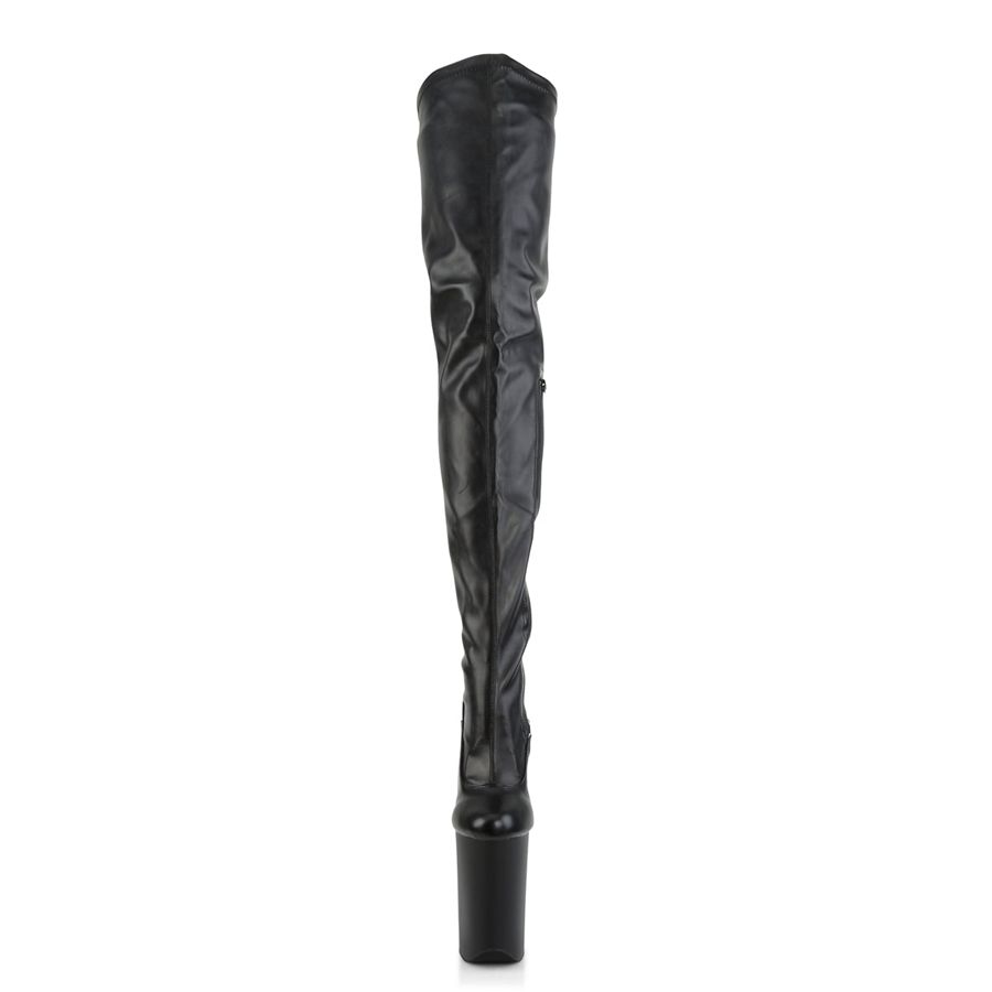 Women's Pleaser Infinity-4000 Thigh High Boots Black | 479ZMCLFW