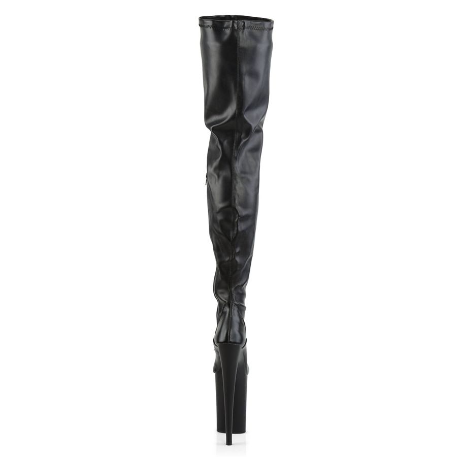 Women's Pleaser Infinity-4000 Thigh High Boots Black | 479ZMCLFW