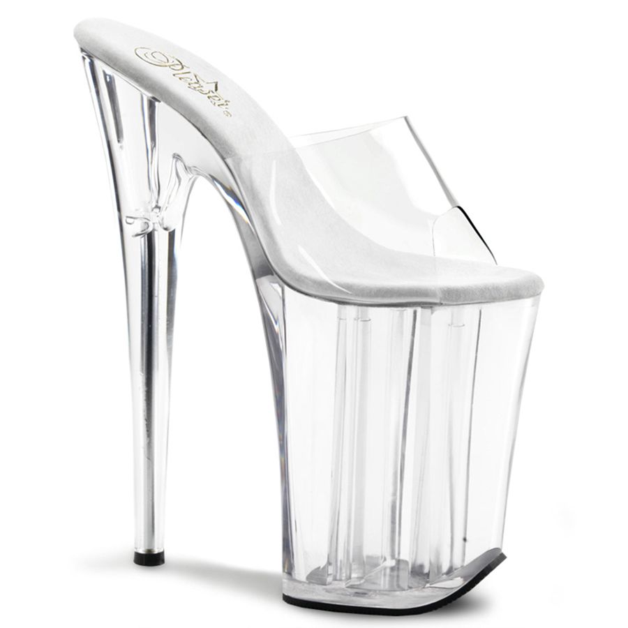 Women\'s Pleaser Infinity-901 Platform Sandals Clear | 820LAOUVM