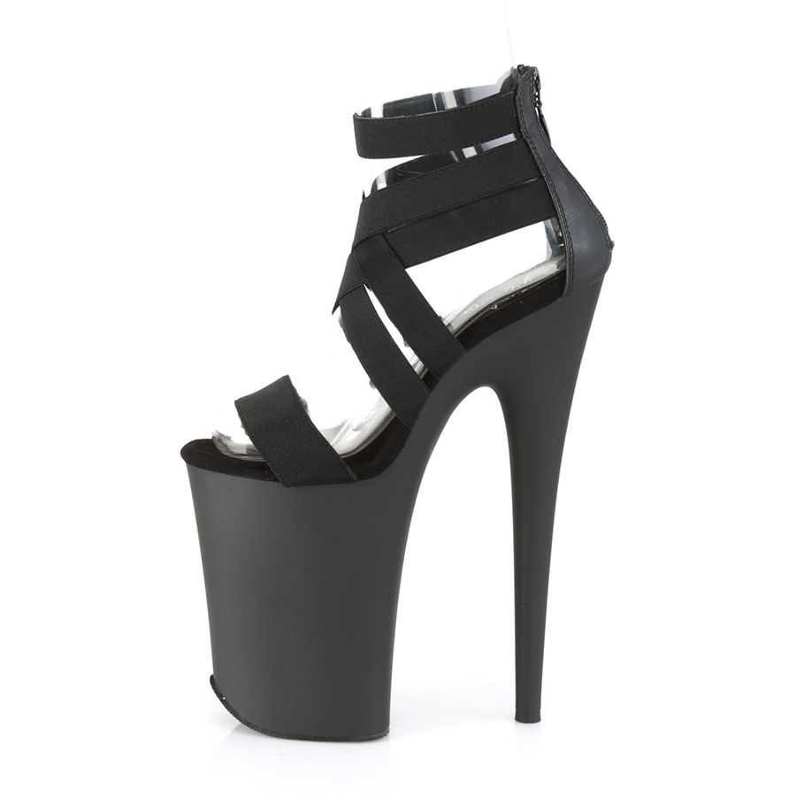 Women's Pleaser Infinity-969 Heels Black | 087TJZRUW