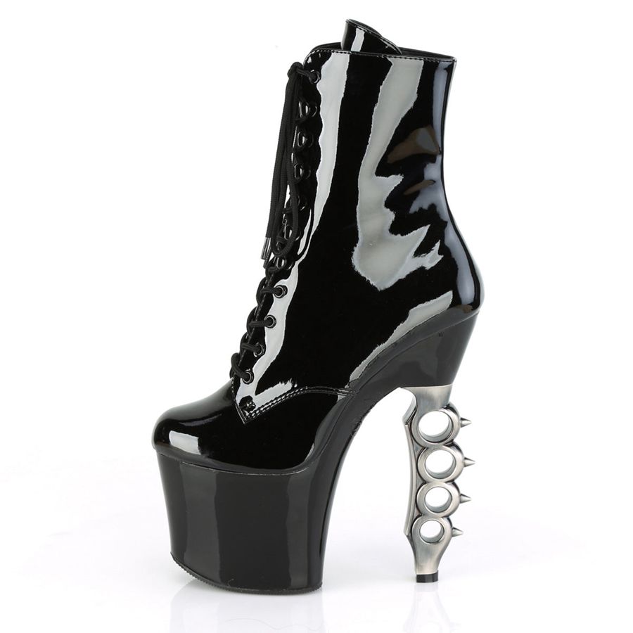 Women's Pleaser Irongrip-1020 Ankle Boots Black | 671APQTNH