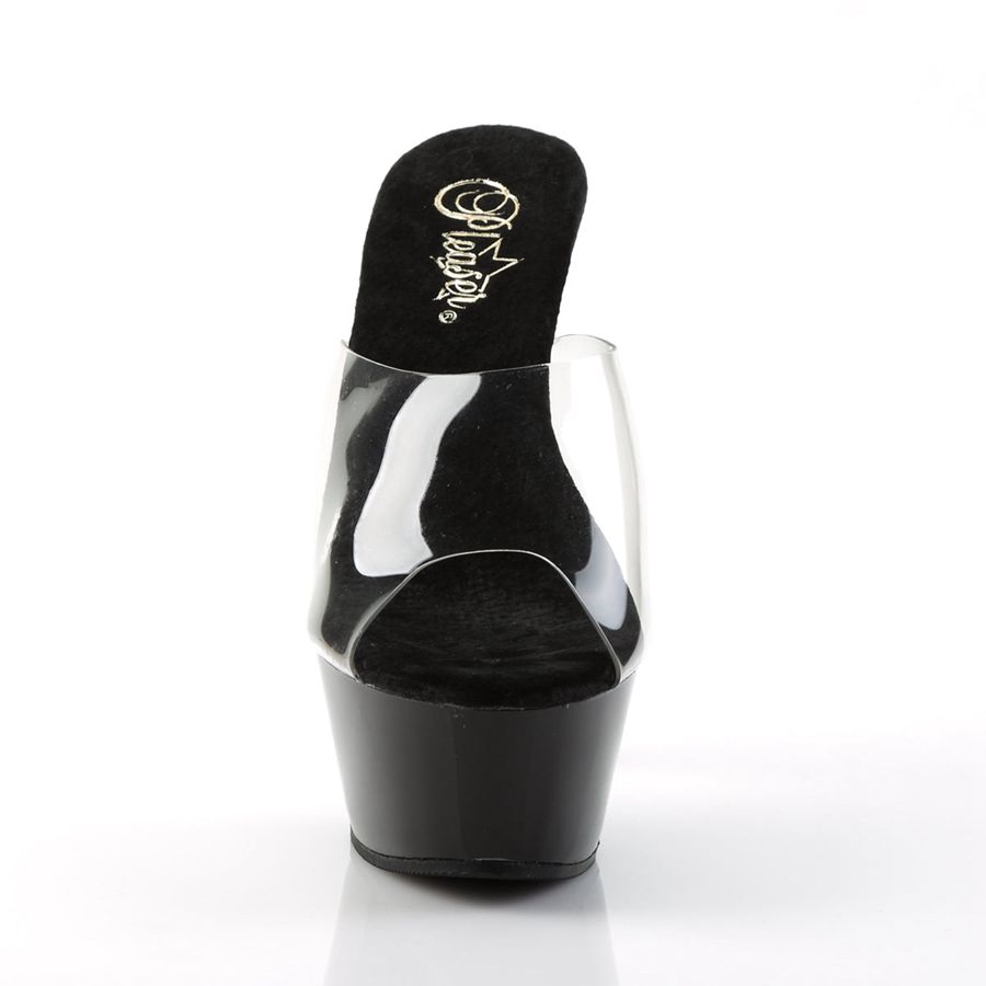 Women's Pleaser Kiss-201 Platform Sandals Black | 410EAHLRS