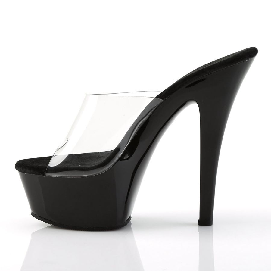 Women's Pleaser Kiss-201 Platform Sandals Black | 410EAHLRS