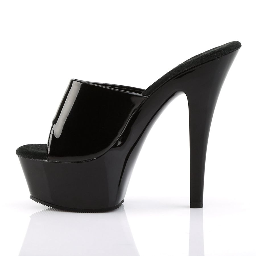 Women's Pleaser Kiss-201 Platform Sandals Black | 682XBHELU