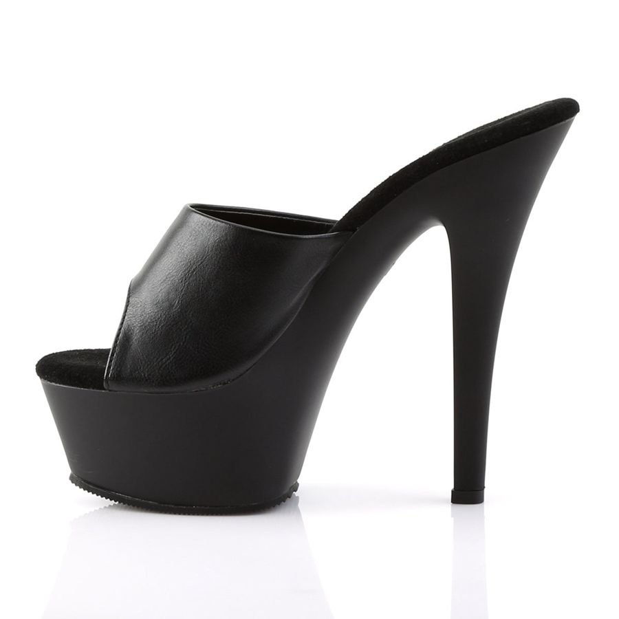 Women's Pleaser Kiss-201 Platform Sandals Black | 719UDWIRZ