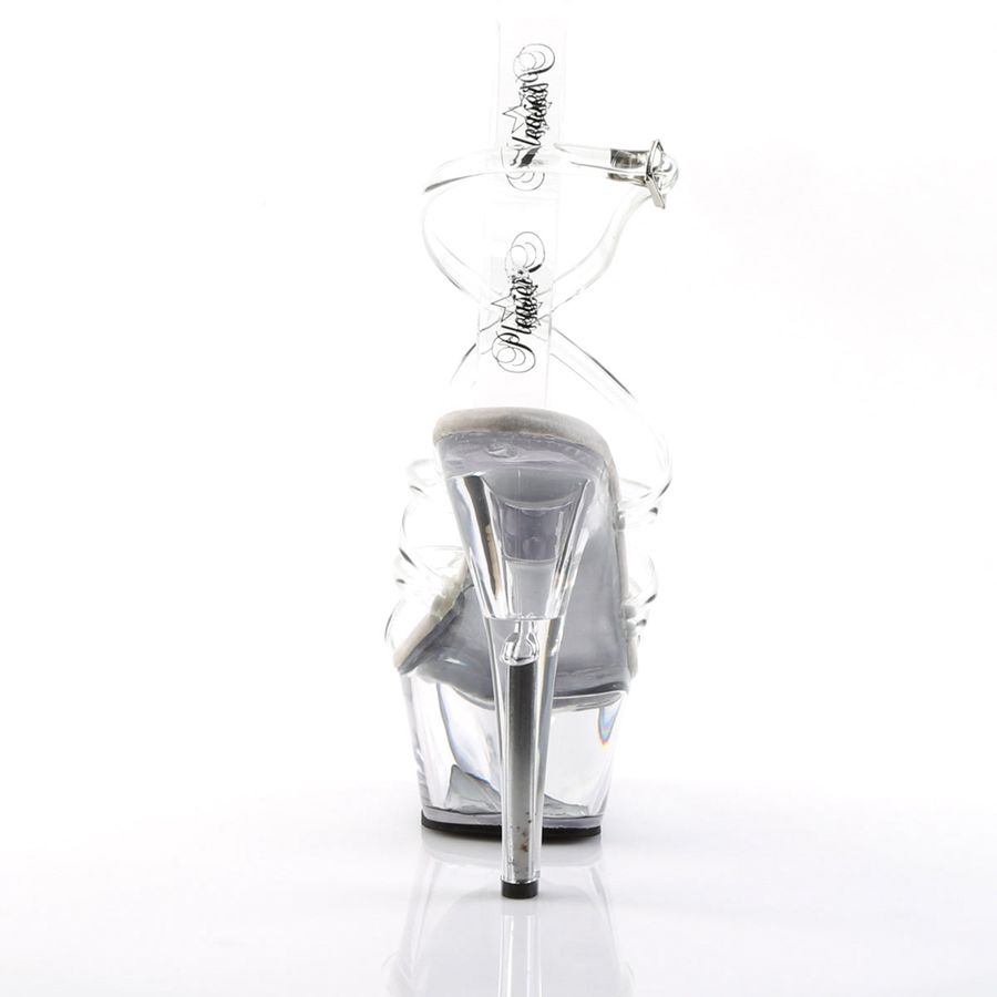 Women's Pleaser Kiss-206 Platform Sandals Clear | 265WHYUMC