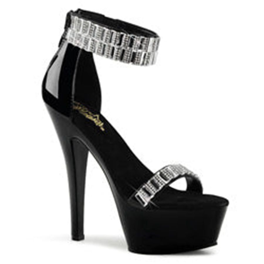 Women's Pleaser Kiss-269RS Heels Black | 596EQZHXY