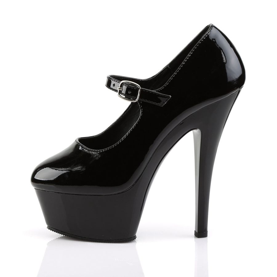 Women's Pleaser Kiss-280 Pumps Black | 846PYBKGS