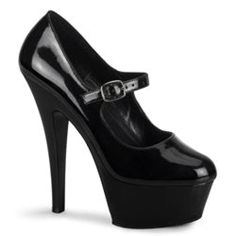 Women's Pleaser Kiss-280 Pumps Black | 846PYBKGS