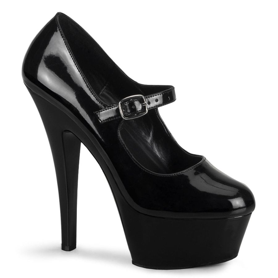 Women\'s Pleaser Kiss-280 Pumps Black | 846PYBKGS