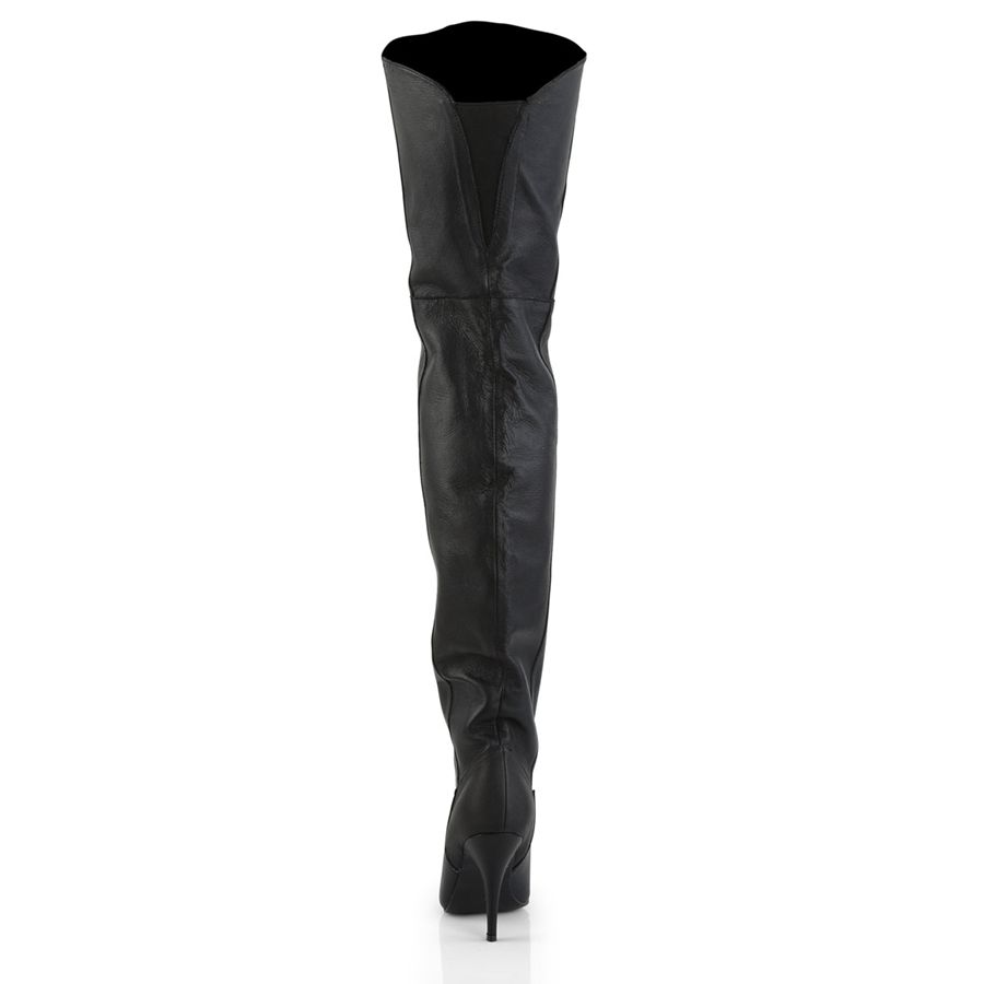 Women's Pleaser Legend-8868 Thigh High Boots Black | 486QBJIFM