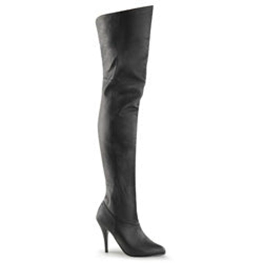 Women's Pleaser Legend-8868 Thigh High Boots Black | 486QBJIFM