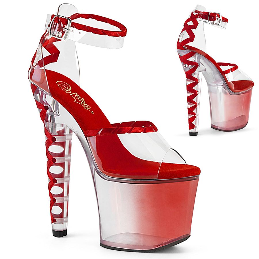 Women\'s Pleaser Lovesick-712T Heels Red | 360LKCHTO