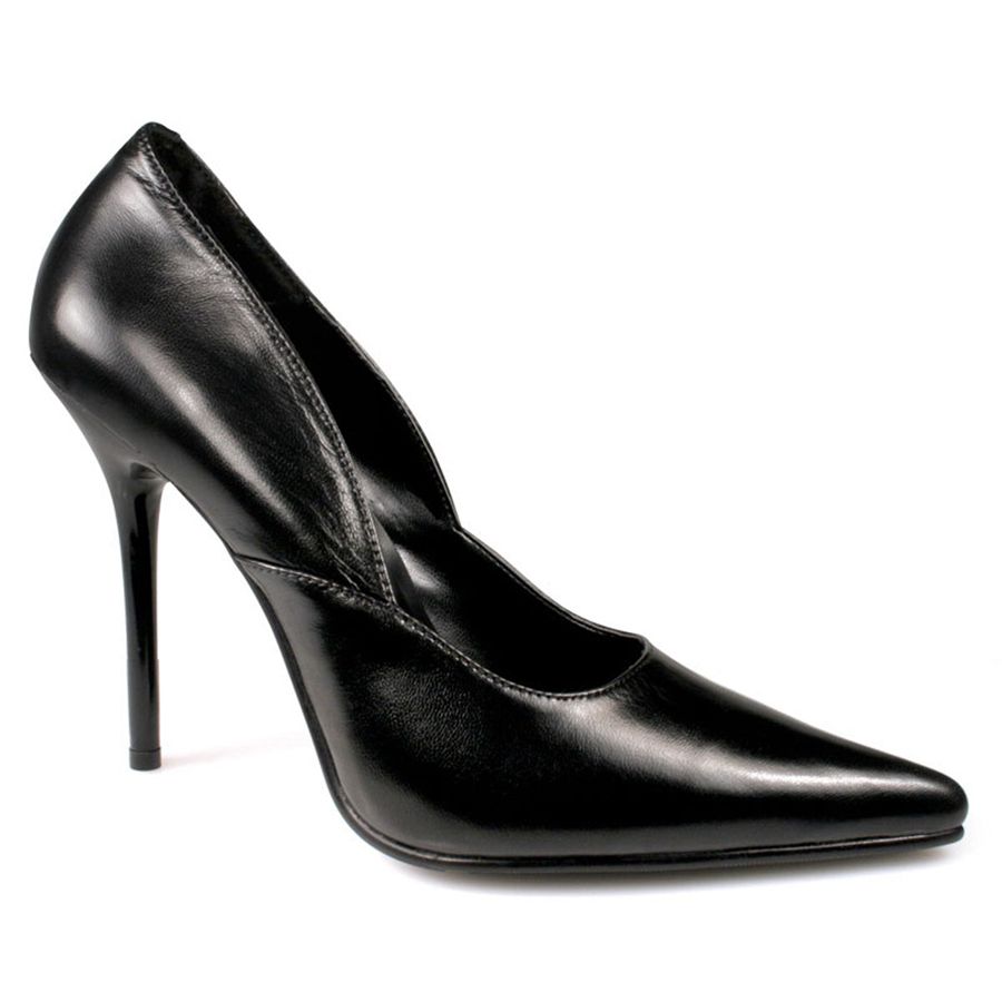 Women\'s Pleaser Milan-01 Pumps Black | 473JKEAQW