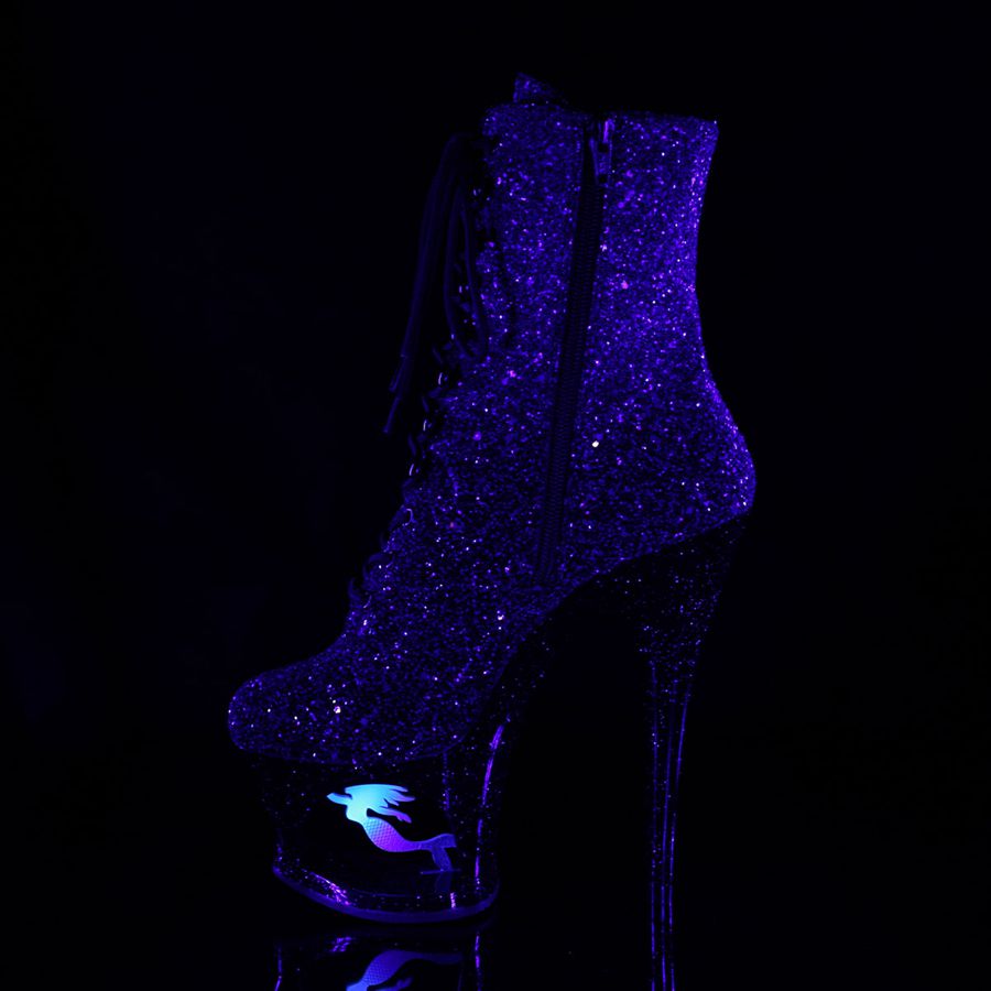 Women's Pleaser Moon-1020MER Ankle Boots Purple | 269QEPKZL