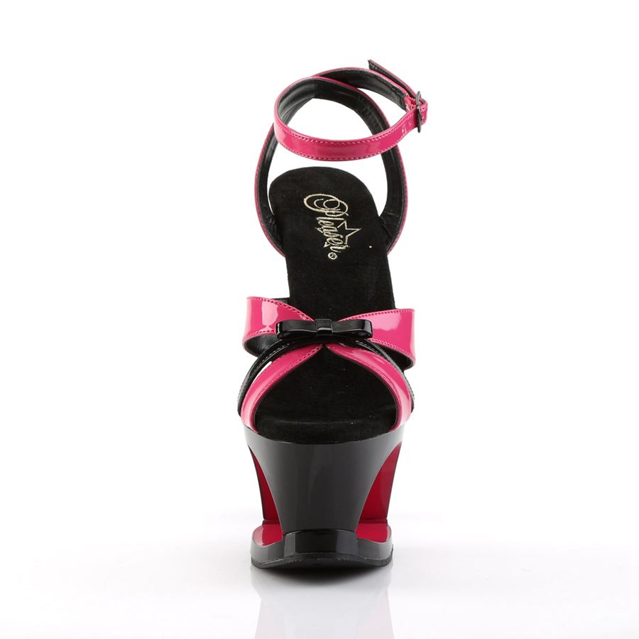 Women's Pleaser Moon-728 Ankle Strap Sandals Pink | 460KFRAQN