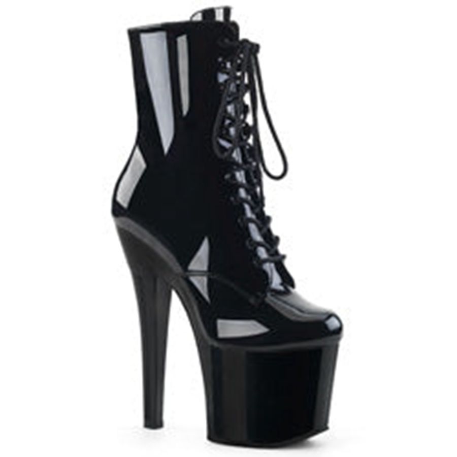 Women's Pleaser Radiant-1020 Ankle Boots Black | 416VJLMUR